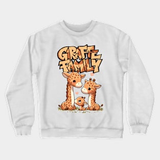 Adorable Giraffe Family Crewneck Sweatshirt